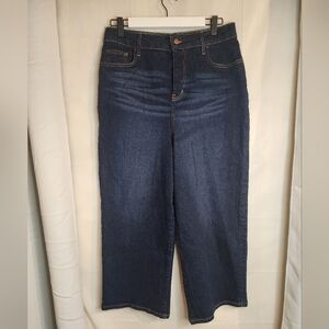 Boden Dark Wash Wide Leg Jeans